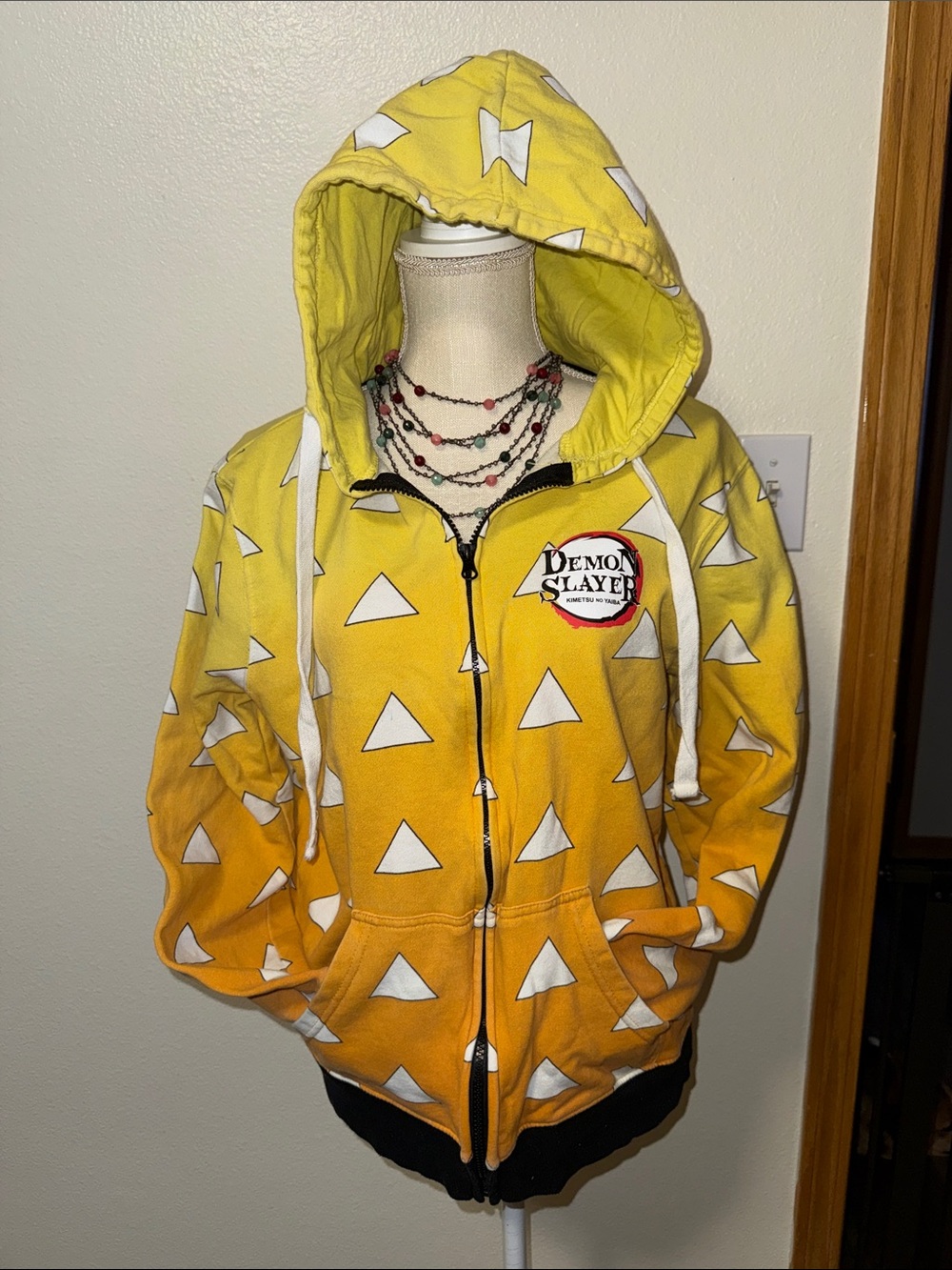 Demon Slayer zip up hoodie size Medium